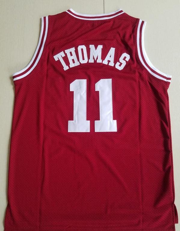 Isiah Thomas 11 Indiana College Crimson Basketball Jersey - Image 3