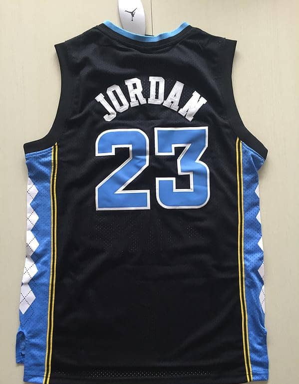 Michael Jordan 23 North Carolina College Basketball Jersey With AJ Logo - Image 4