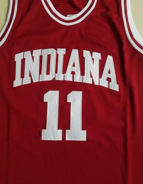 Isiah Thomas 11 Indiana College Crimson Basketball Jersey - Image 2