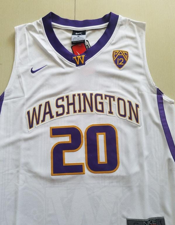 Markelle Fultz 20 Washington College White Basketball Jersey - Image 2