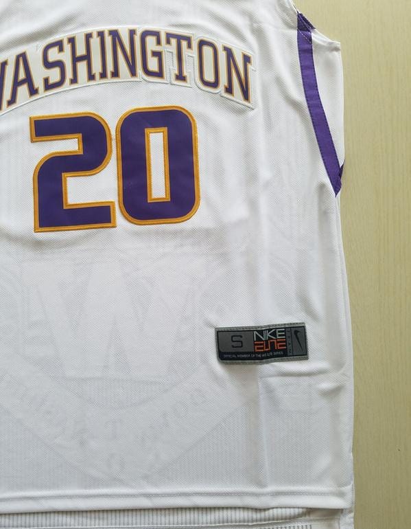 Markelle Fultz 20 Washington College White Basketball Jersey - Image 3
