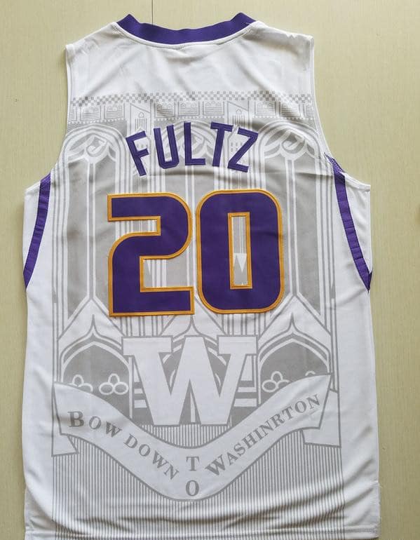 Markelle Fultz 20 Washington College White Basketball Jersey - Image 5