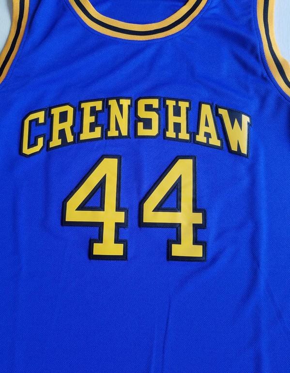 Bryant 44 Crenshaw High School Blue Basketball Jersey - Image 2