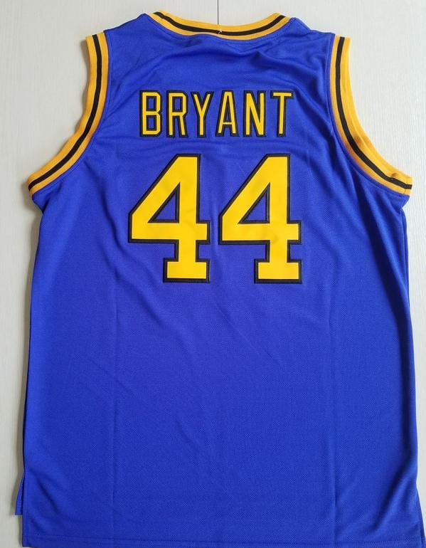 Bryant 44 Crenshaw High School Blue Basketball Jersey - Image 3