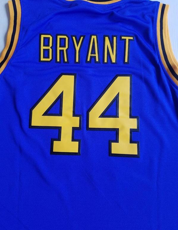 Bryant 44 Crenshaw High School Blue Basketball Jersey - Image 4