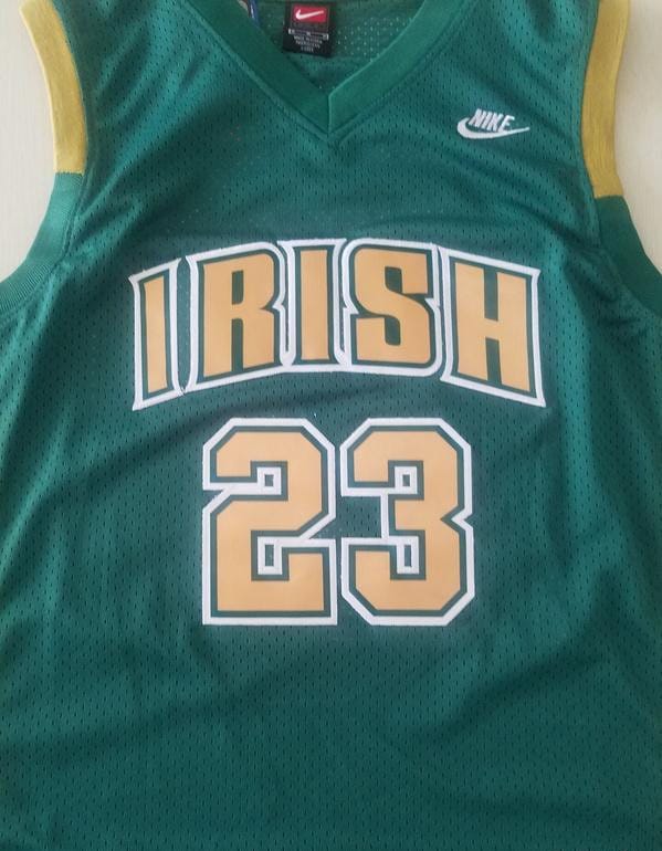 LeBron James 23 Irish High School Green Basketball Jersey - Image 3