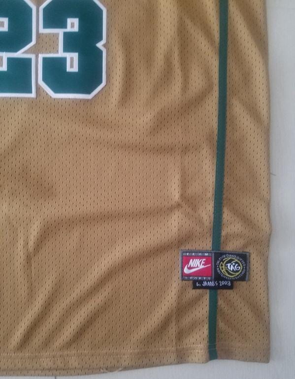 LeBron James 23 Irish High School Yellow Basketball Jersey - Image 3