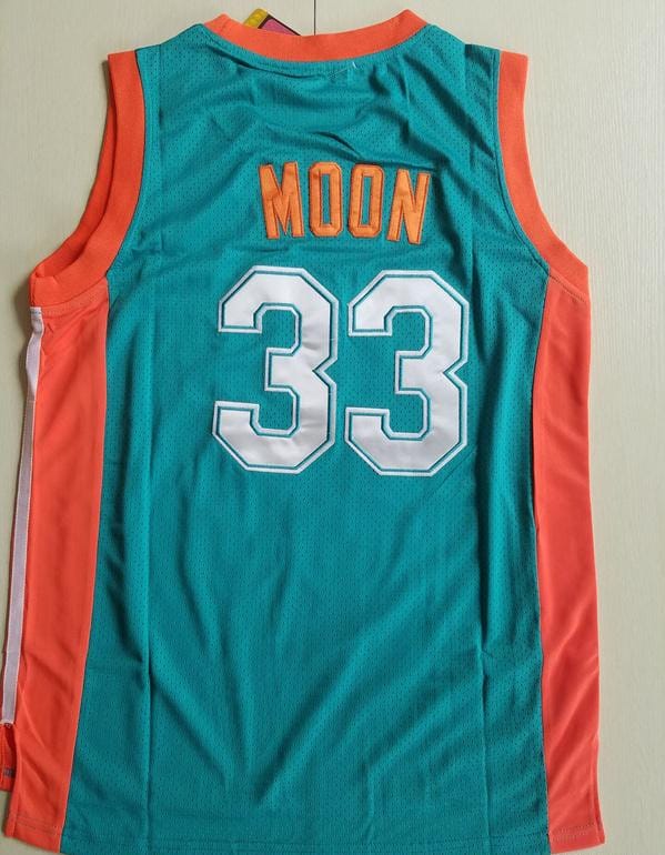 Flint Tropics 33 Jackie Moon Teal Basketball Jersey Semi Pro Team New - Image 4