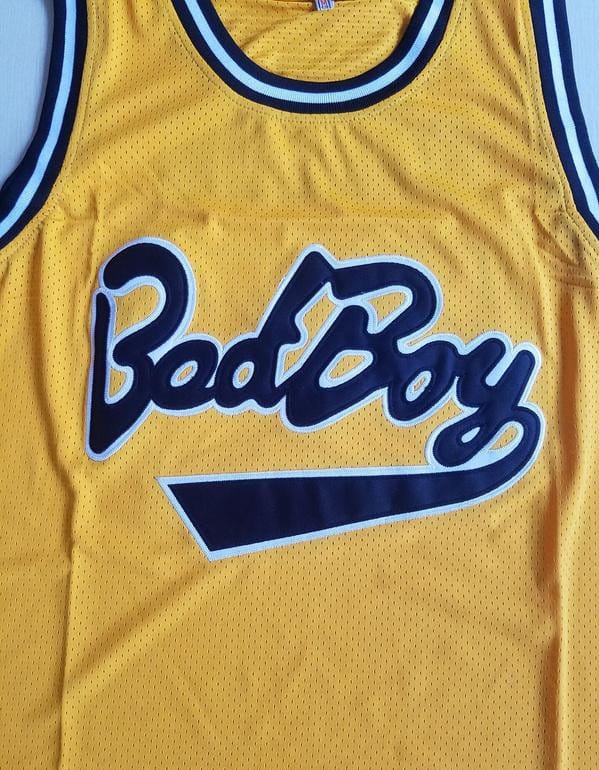 Notorious B.I.G. Biggie Smalls 72 Bad Boy Yellow Basketball Jersey - Image 2