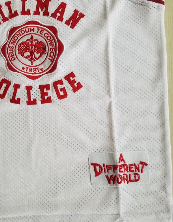 Dwayne Wayne 9 Hillman College Theater White Basketball Jersey A Different World - Image 3