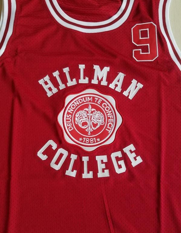 Dwayne Wayne 9 Hillman College Theater Maroon Basketball Jersey A Different World - Image 2
