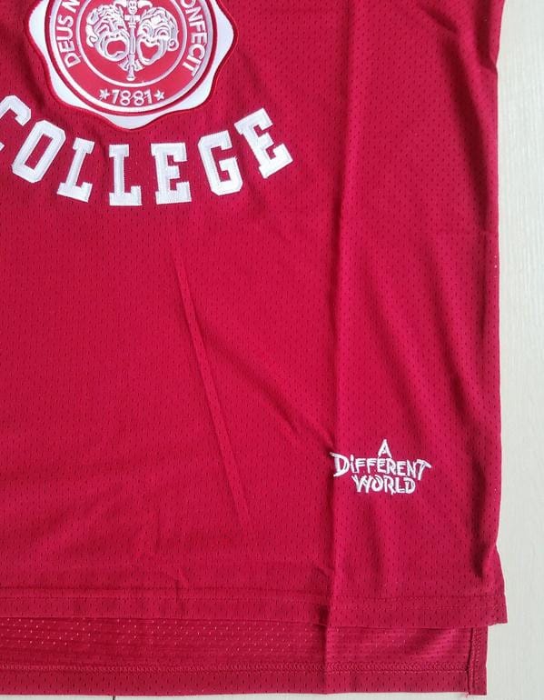 Dwayne Wayne 9 Hillman College Theater Maroon Basketball Jersey A Different World - Image 3