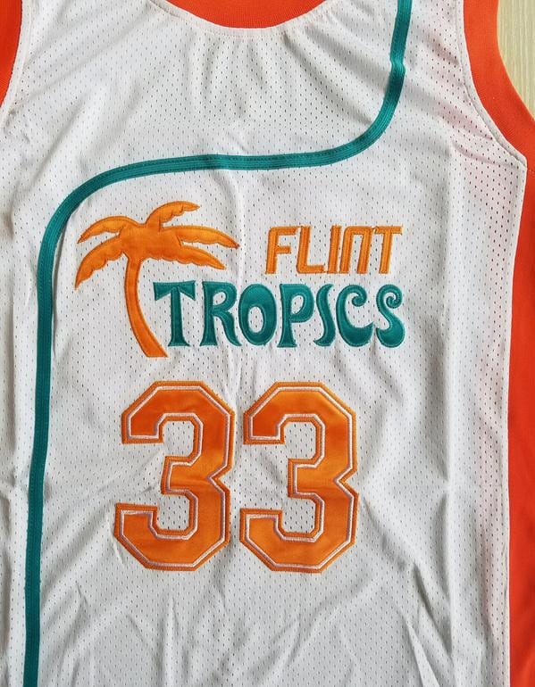 Flint Tropics 33 Jackie Moon Teal Basketball Jersey Semi Pro Team New - Image 2