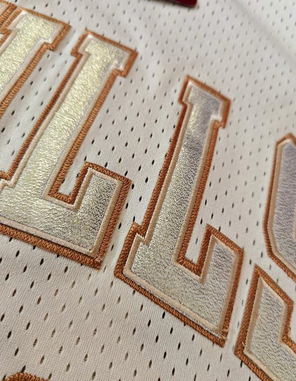Men's Michael Jordan Golden Retro Classic Team Jersey - Image 5