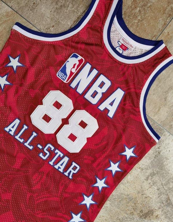 Men's AAPE Red Retro Classic Team Jersey - Image 9