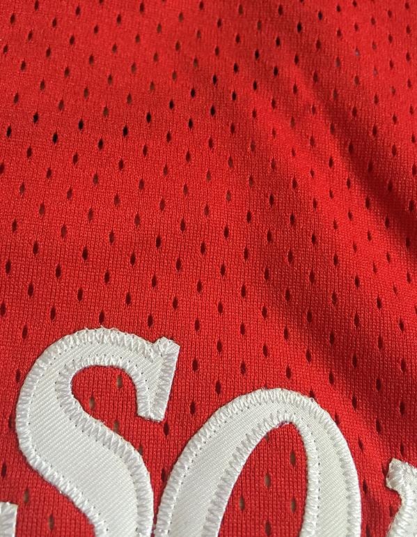 Men's Allen Iverson Red Retro Classic Team Jersey - Image 6