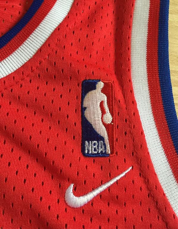 Men's Allen Iverson Red Retro Classic Team Jersey - Image 3