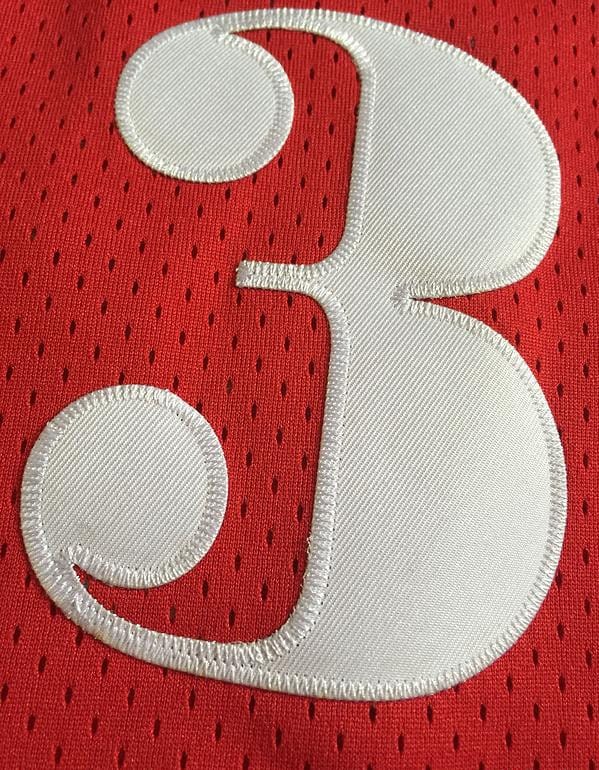 Men's Allen Iverson Red Retro Classic Team Jersey - Image 5