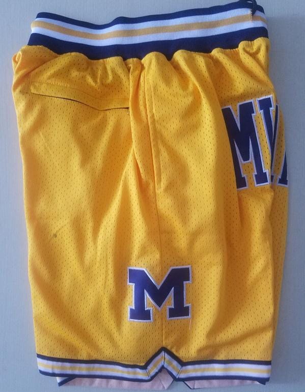 Michigan State College Navy Blue Basketball Shorts - Image 5