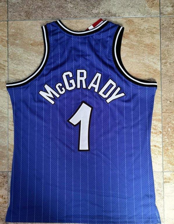 Men's Tracy McGrady Blue Retro Classic Team Jersey - Image 6