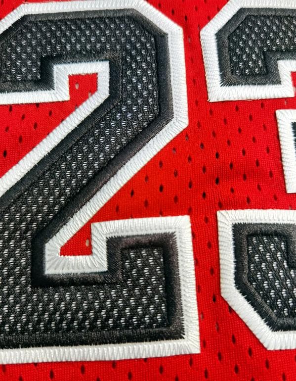 Men's Michael Jordan Red Retro Classic Team Jersey - Image 2