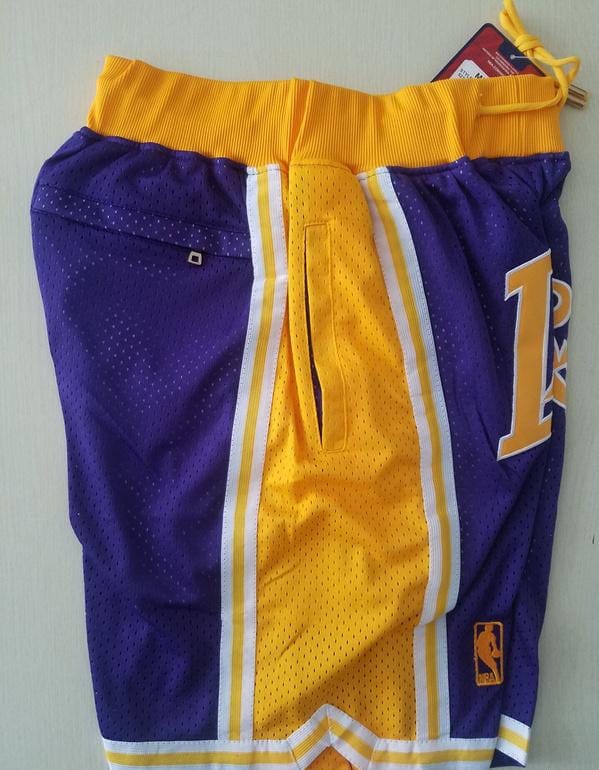 Los Angeles 1996-97 Retro Classics Basketball Club Shorts - Image 5