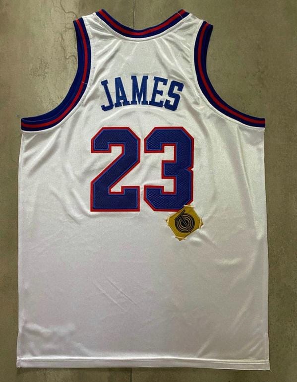Men's LeBron James White Retro Classic Team Jersey - Image 7