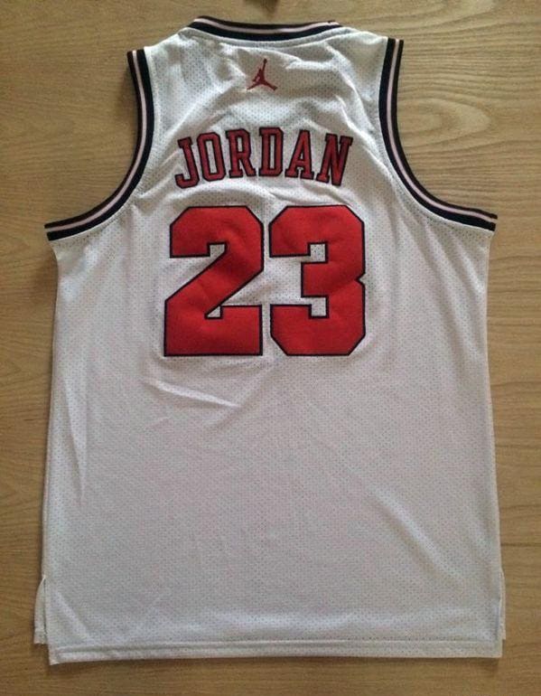Men's Michael Jordan White Retro Classic Team Jersey - Image 2