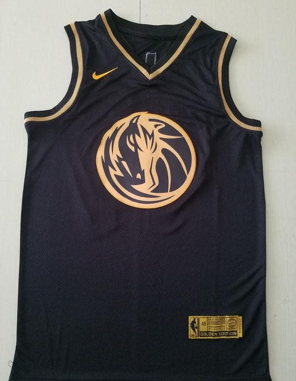 Luka Dončić 77 Black Golden Edition Jersey - Image 3