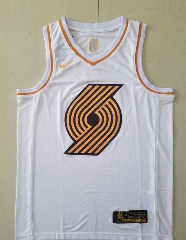 Carmelo Anthony 00 White Golden Edition Jersey - Image 2
