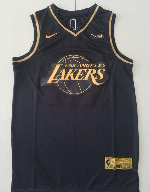 LeBron James 23 Black Golden Edition Jersey - Image 2