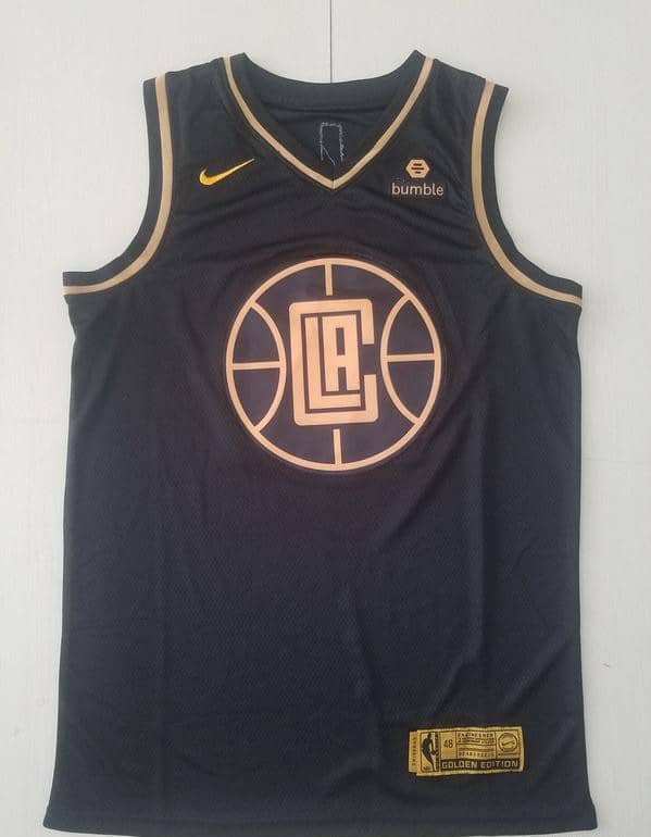 Paul George 13 Black Golden Edition Jersey - Image 2