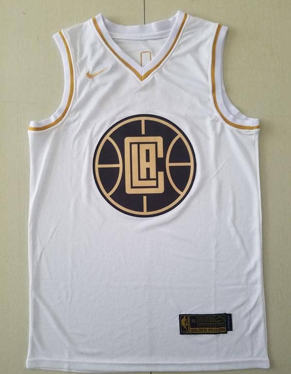 Paul George 13 White Golden Edition Jersey - Image 2