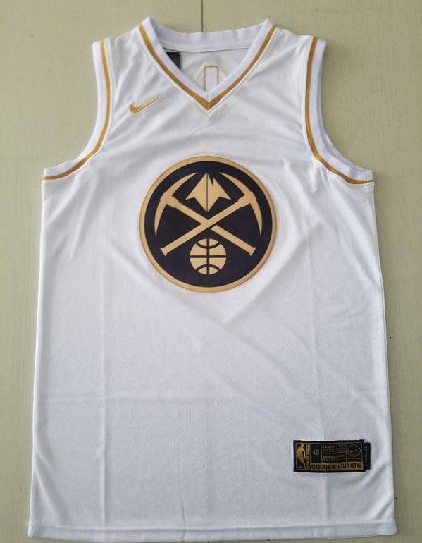 Nikola Jokic 15 White Golden Edition Jersey - Image 2