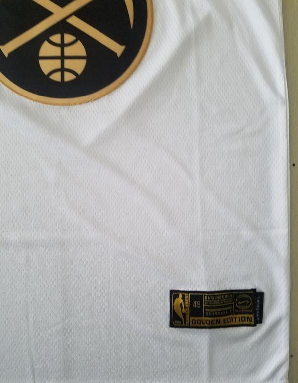 Nikola Jokic 15 White Golden Edition Jersey - Image 4