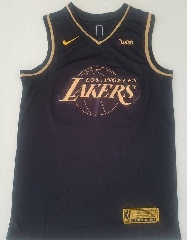 Kobe Bryant 24 Black Golden Edition Jersey - Image 3