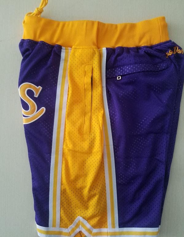 Los Angeles 1996-97 Retro Classics Basketball Club Shorts - Image 6