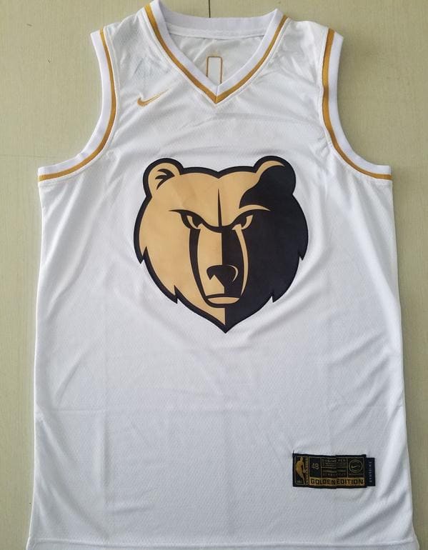 Ja Morant 12 White Golden Edition Jersey - Image 3