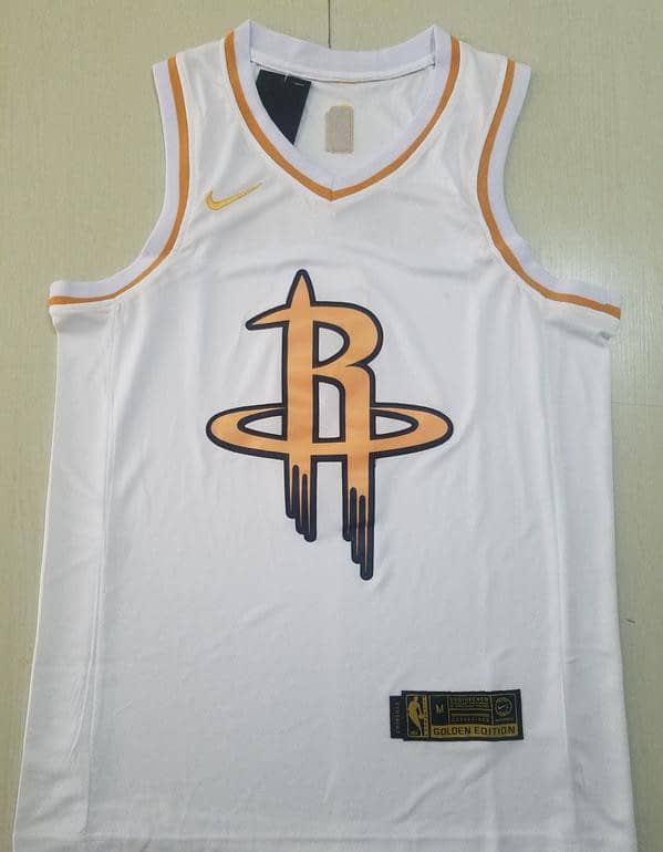 Russell Westbrook 0 White Golden Edition Jersey - Image 2