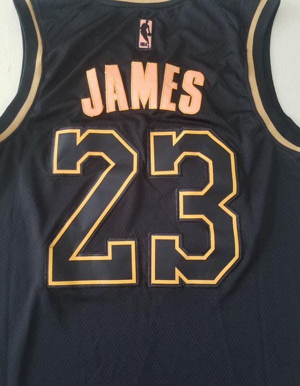 LeBron James 23 Black Golden Edition Jersey - Image 5
