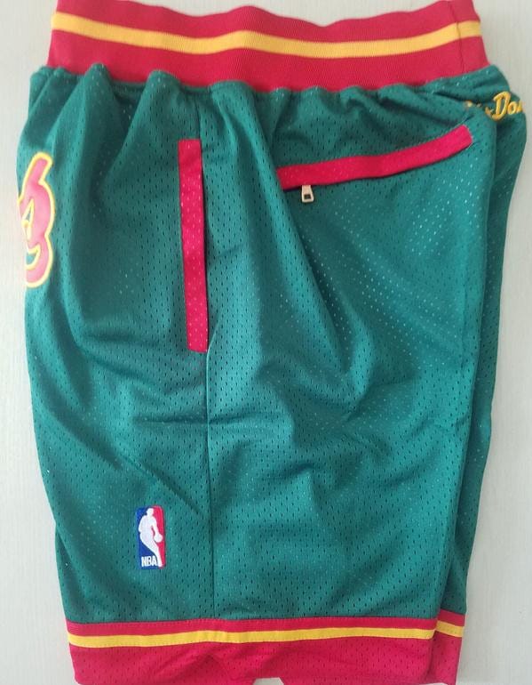 Seattle 1995-96 Throwback Classics Basketball Team Shorts - Image 3