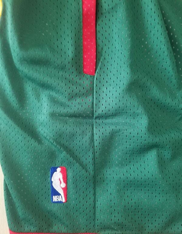 Seattle 1995-96 Throwback Classics Basketball Team Shorts - Image 5