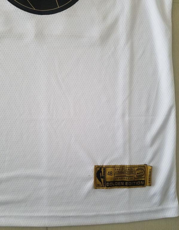 LeBron James 23 White Golden Edition Jersey - Image 4