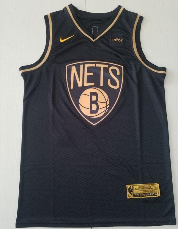 Kevin Durant 7 Black Golden Edition Jersey - Image 2