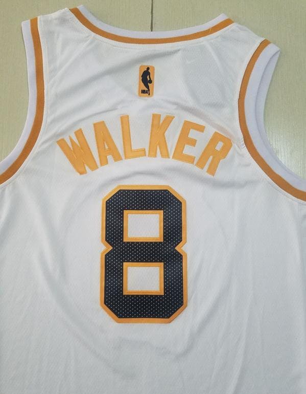 Kemba Walker 8 White Golden Edition Jersey - Image 5