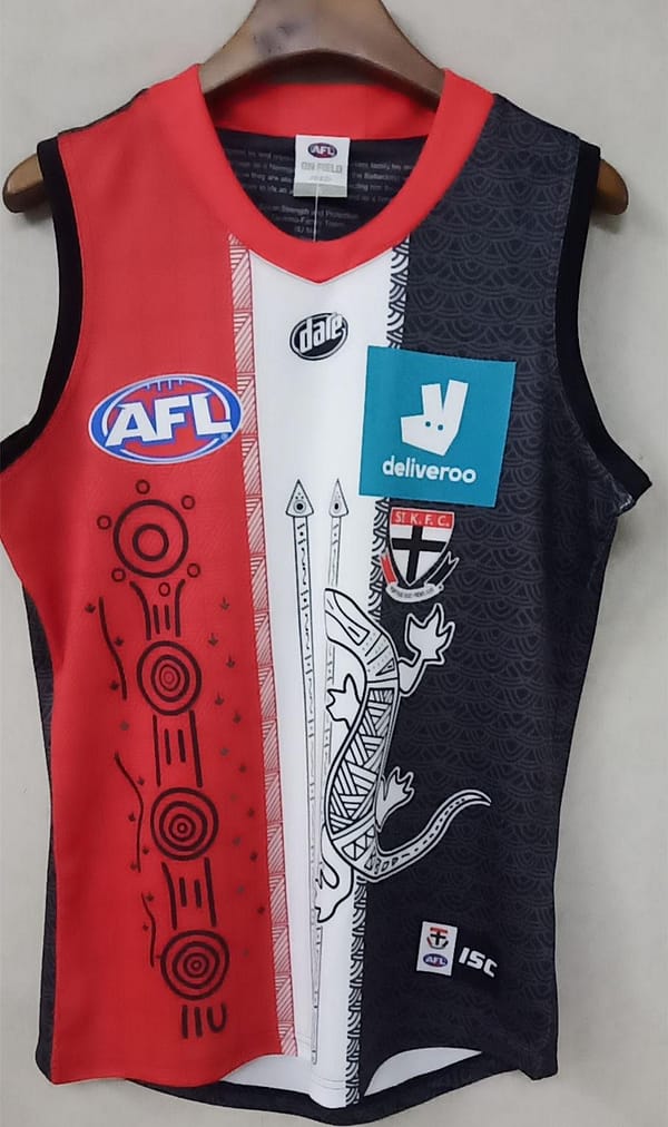 St Kilda Saints 2020 Men's Indigenous Football Guernsey - Image 3