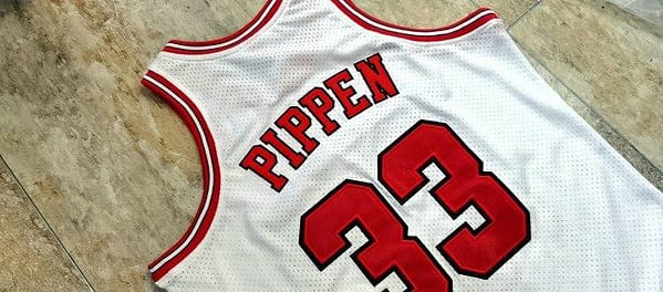 Men's Scottie Pippen White Retro Classic Team Jersey - Image 8