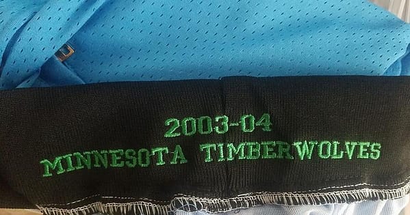 Minnesota 2003-04 Throwback Classics Basketball Team Shorts - Image 8