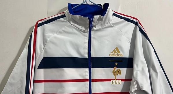 Retro 1998 France Blue/White Reversible Full Zipper Jacket - Image 7