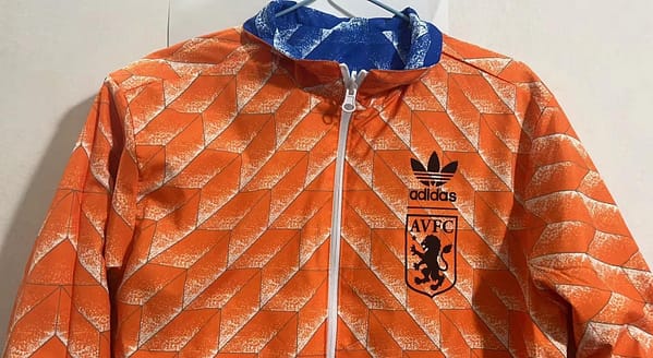 Retro Aston Villa Reversible Blue/Orange Jacket - Image 6